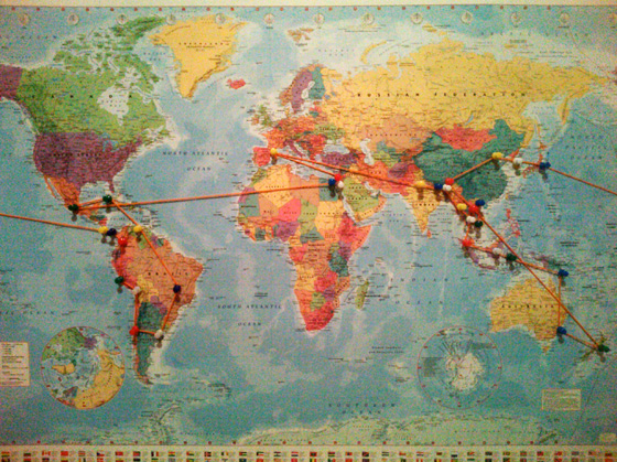 Vuelta al Mundo Mapa